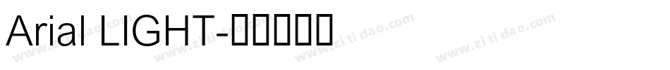 Arial LIGHT字体转换